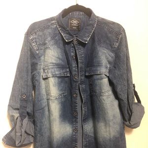 Demin button up shirt